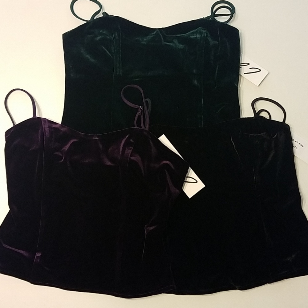 3 Pieces Velvet Tank Top